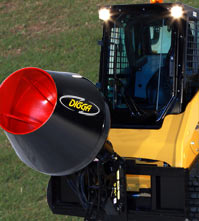 Excavator with auger