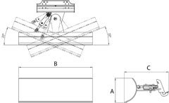 Mini Hydraulic Angle Blade Dimension