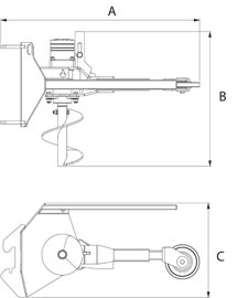 Mini Light Weight Trencher Dimensions