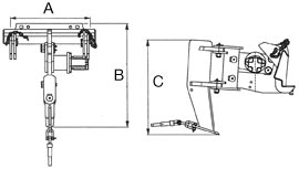Mini Vibrating Plough Dimensions