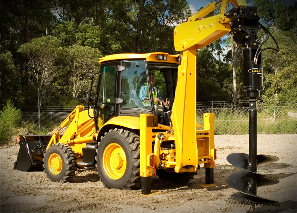 Auger Drives For Backhoe Loaders