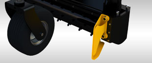 Adjustable rubber deflectors