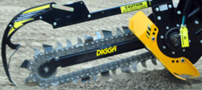Bigfoot trencher - Heavy duty crumbing system - Digga Australia
