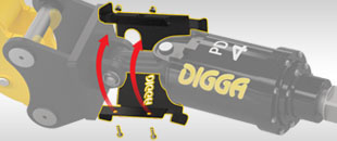 No need to change hitches - Digga Australia