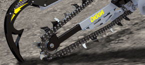 Hydrive trencher - Heavy duty crumbing system - Digga Australia