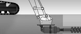 Bigfoot trencher - Adjustable depth skid foot - Digga Australia