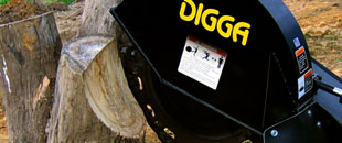 Stump Grinder - Side to side & vertical cutting action - Digga Australia